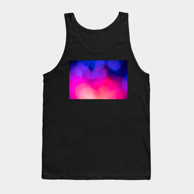 Circles Of Light And Color Tank Top by mooonthemoon